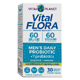 Vital Planet Vital Flora Men 55+ Probiotic 30 Vegetable Capsules